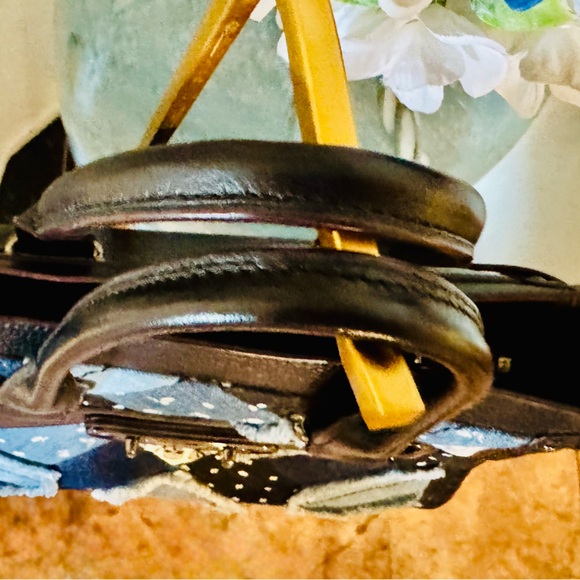 Coach 2016 Swagger 27 Canyon Quilt Denim Patchwork 2-way bag Pebble Leather- EUC - Picture 7 of 16